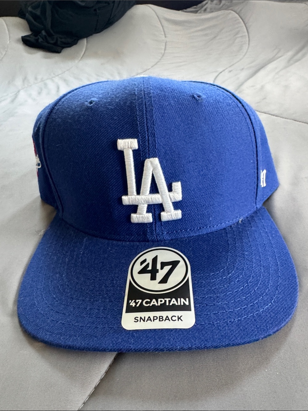 47 Los Angeles Dodgers Royal Blue Snapback Hat with White LA Logo